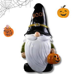 Halloween Decorations Gnome Statue Fall Decor Spooky Home Decor for Patio Porch Garden Yard by Accent Collection