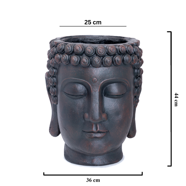 Indoor Outdoor Large Buddha Planter, Unique Home Décor, Patio Decor, Gift by Accent Collection