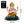 Polyresin Multicolor Ganesha Idol, Lord Ganesh Statue For Home And Car Decor, Indian Hindu God Figurine