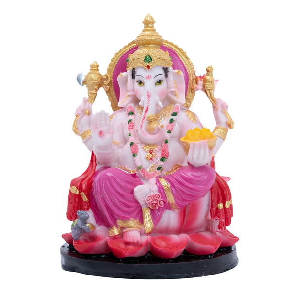 Large Ganesha Statue 23Cm, Resin, Multicolor Hindu God Decor For Home & Car by Accent Collection