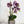 Purple Faux Orchid In Gray Brick-Like Polyresin Planter - Realistic Artificial Plant For Desk & Home Decor