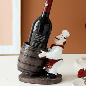 Barrell Style Chef Wine Rack | Kitchen Decor | Housewarming Gift by Accent Collection