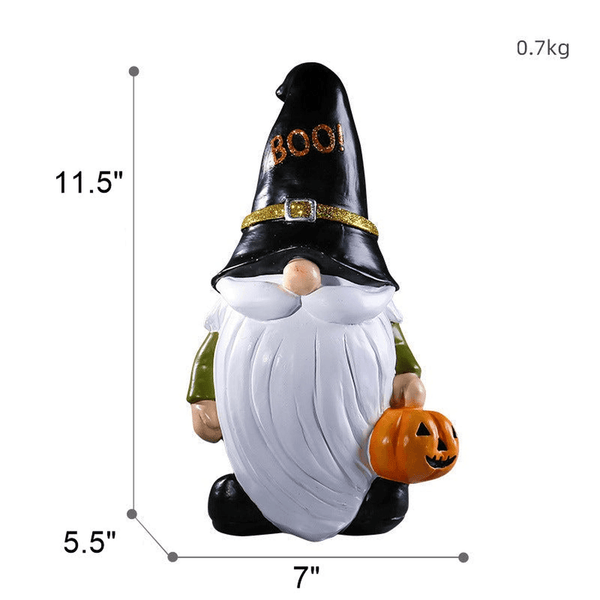 Halloween Decorations Gnome Statue Fall Decor Spooky Home Decor for Patio Porch Garden Yard by Accent Collection