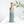 Rustic Elegance Handcrafted Tall Metal Floor Vase, Gold & Green, 26-Inch For Pampas & Dry Flowers