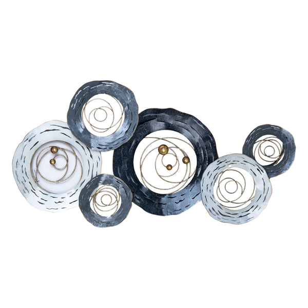 Metal Wall Hanging, Gray Circles by Accent Collection