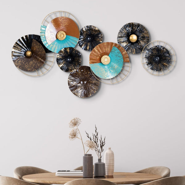 Round Plates, Large Metal Wall Décor, 80cm by Accent Collection Home Decor