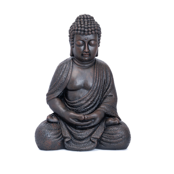 Large Buddha Statue, Indoor or Outdoor, Meditative Pose, Large Sculpture by Accent Collection Home Decor