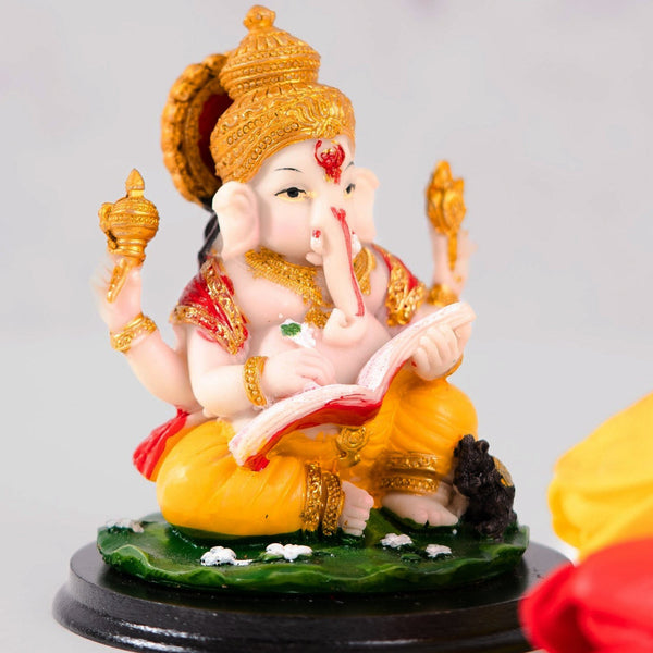 Small Ganesha Statue, Hindu God Idol, Ganesh Statue, Pooja Room Décor by Accent Collection Home Decor