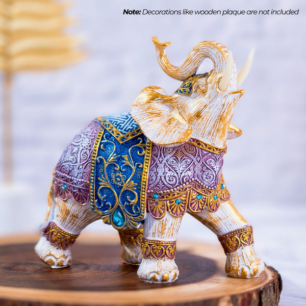 Majestic Elephant Statue, Dressed for Desk Ornaments, Decorative Statue by Accent Collection Home Decor