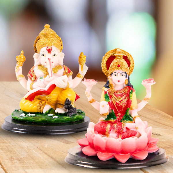 Small laxmi ganesh idols, indian hindu god idol, mini statues for pooja room, mandir diwali décor, housewarming gift