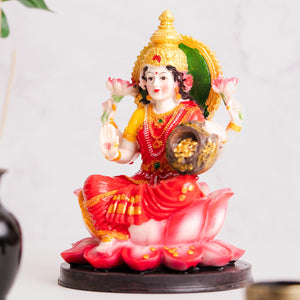 Laxmi Goddess Statue, Hindu God Idol, Lakshmi Devi Statue, Pooja Room Décor by Accent Collection Home Decor