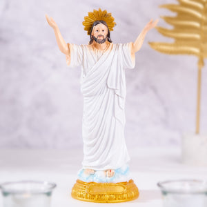 Jesus Resurrection Statue in White, Christian Décor, Catholic, Religious Statue by Accent Collection Home Decor
