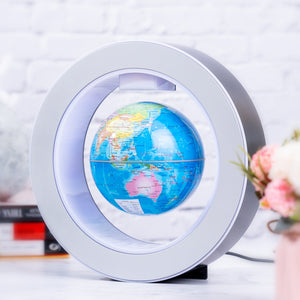 Levitating Globe Round Lamp, Floating Magnetic Light, Desktop Décor, Unique Gift by Accent Collection Home Decor