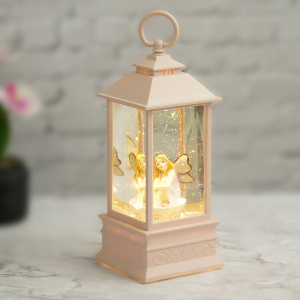 Unique Christmas Snowball Pink Lantern with Lights and Music, Little Fairy by Accent Collection Home Decor