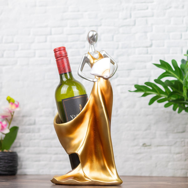 Girl with Fan Wine Holder, Bottle Holder | Home Decor