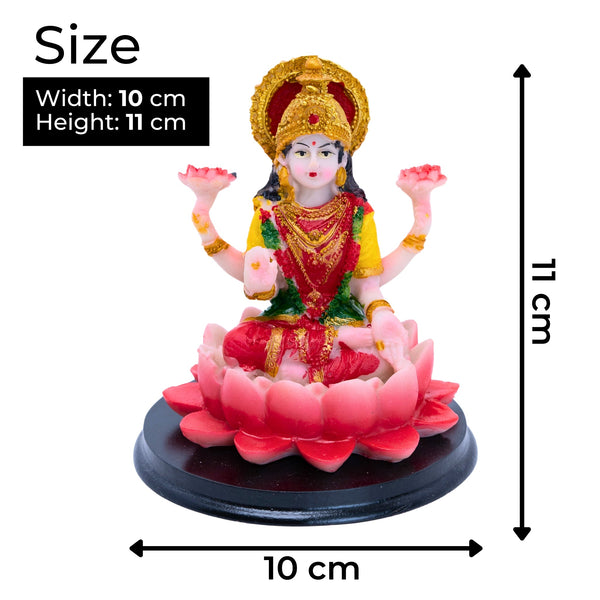 Small Laxmi Goddess Statue, Indian Lakshmi Devi Idol, Hindu God Figurine, Pooja Room, Mandir, Diwali Gift, Festival of Lights Décor for Home, Dorm, Apartment