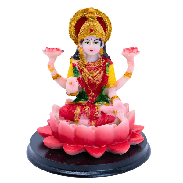 Small Laxmi Goddess Statue, Indian Lakshmi Devi Idol, Hindu God Figurine, Pooja Room, Mandir, Diwali Gift, Festival of Lights Décor for Home, Dorm, Apartment