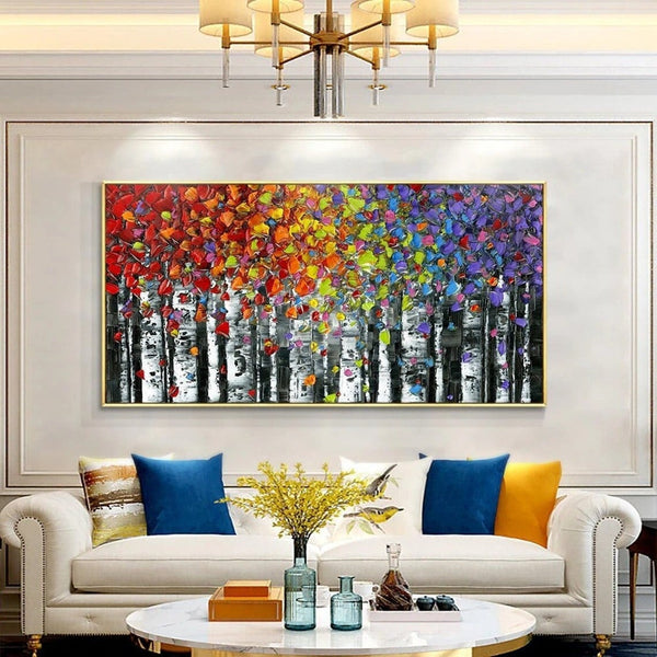 Oversized Wall Art - Vibrant Abstract Canvas Painting, Extra Large Handmade Wall Painting for Modern Home Aesthetic, Housewarming Gift by Accent Collection