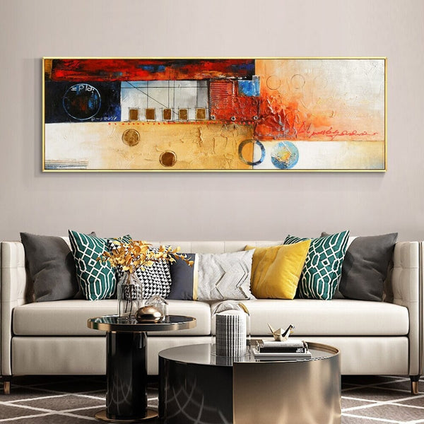 Elements of Earth - Abstract Painting, Wall Art for Living Room Painting on Canvas Hand Painted Oil Painting for Home Decor by Accent Collection