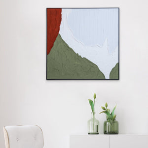 Textured thick abstract wall art