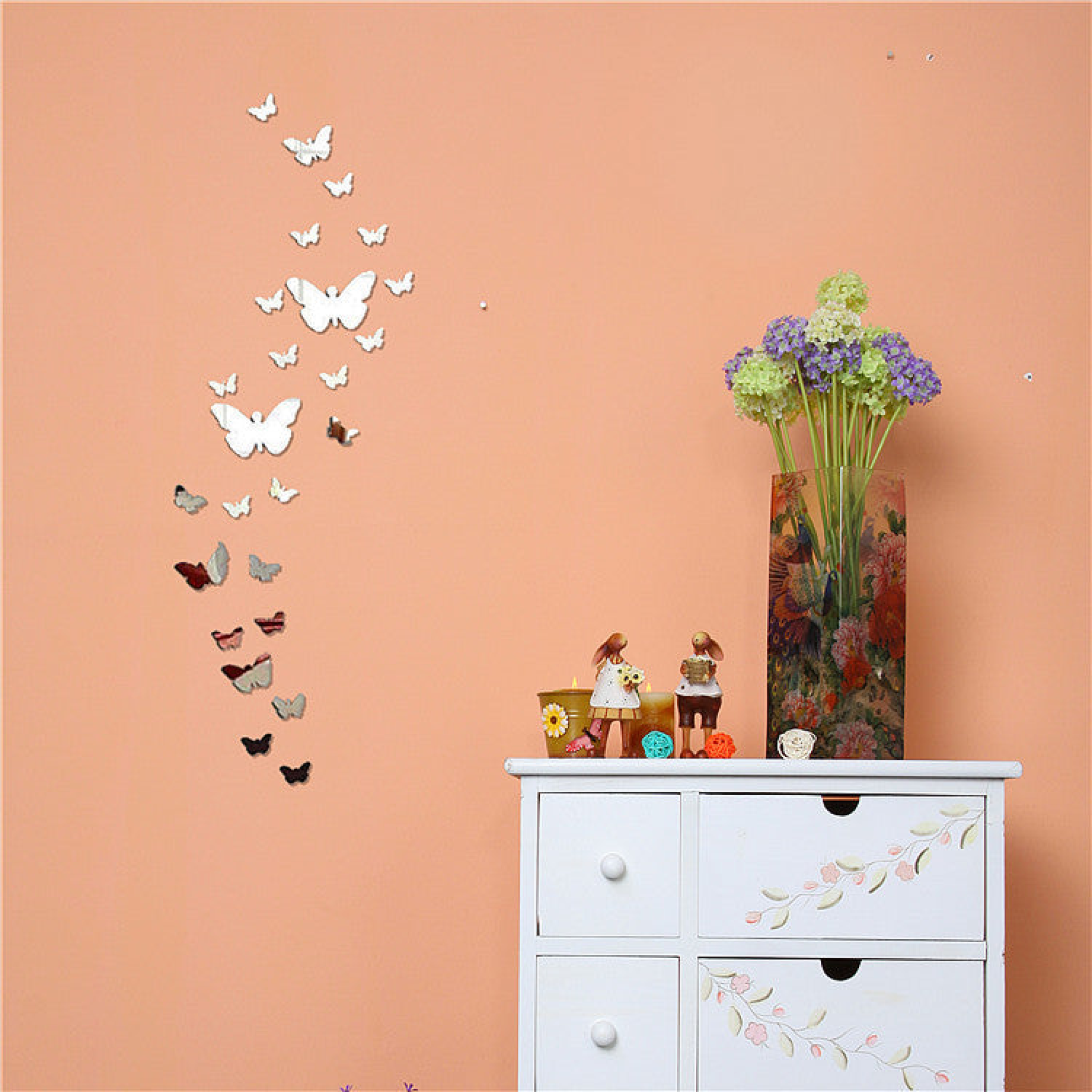 Mirror Wall Decals, Mirror Wall Stickers, Diy Wall Stickers