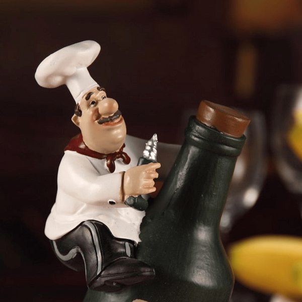 4 Piece Kitchen Chef Figurines Set, Restaurant Decor, Bakery Decor by Accent Collection