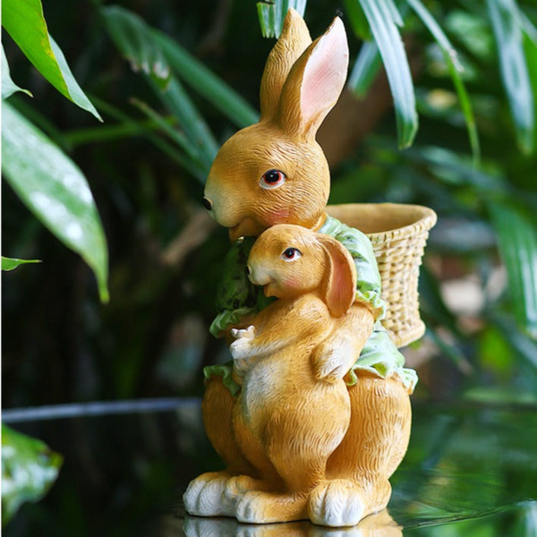 A beautiful bunny family garden decor Mother & Baby by Accent Collection Home Decor