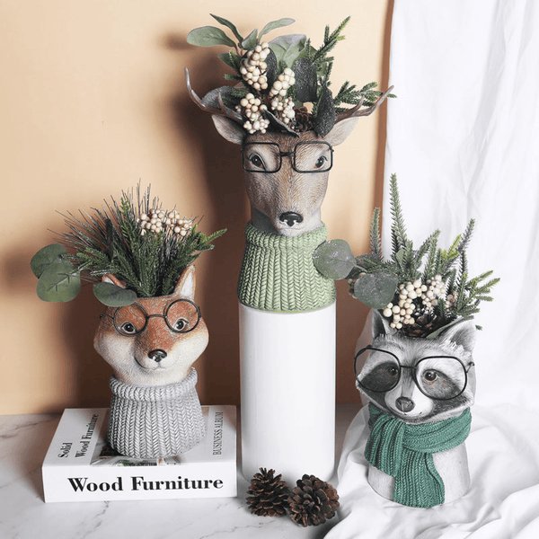 Animal Face Design Vase by Accent Collection Home Decor
