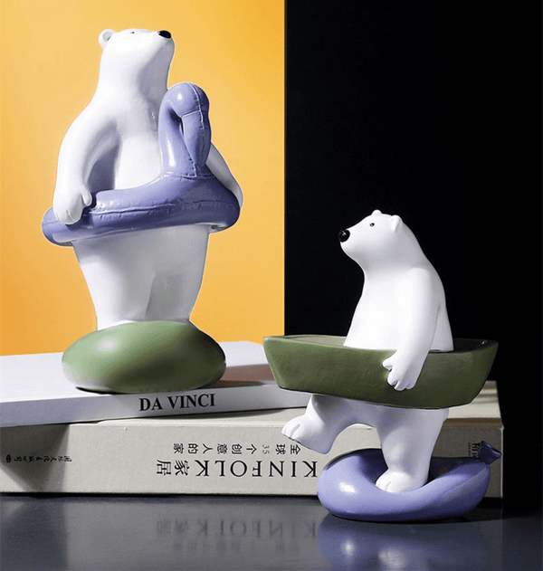 Bear Statue for Kids Room - Swimming Boat by Accent Collection Home Decor