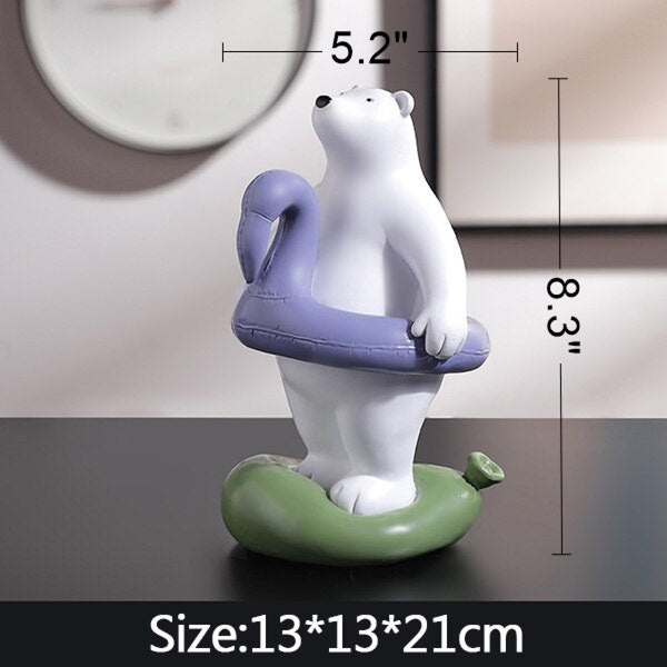 Bear Statue for Kids Room - Swimming Boat by Accent Collection