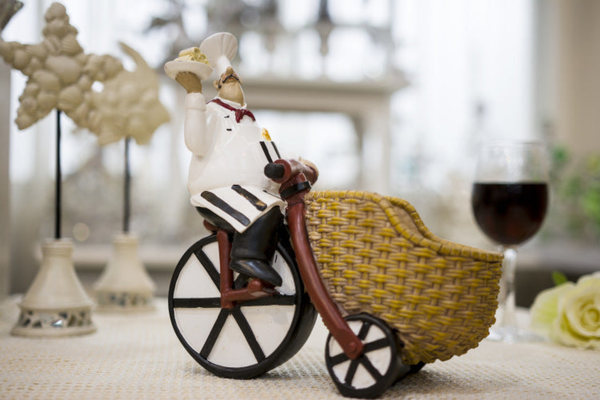 Chef's Rickshaw Wine Holder by Accent Collection Home Decor