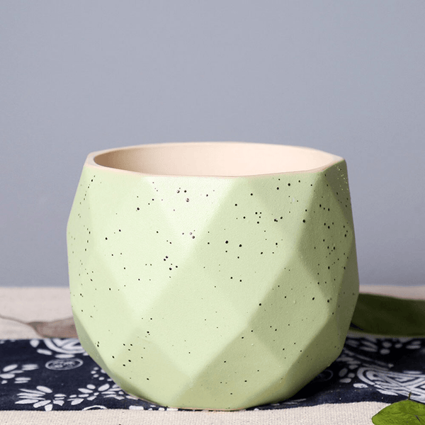 Cute Small Geometrical Vase/Planter by Accent Collection