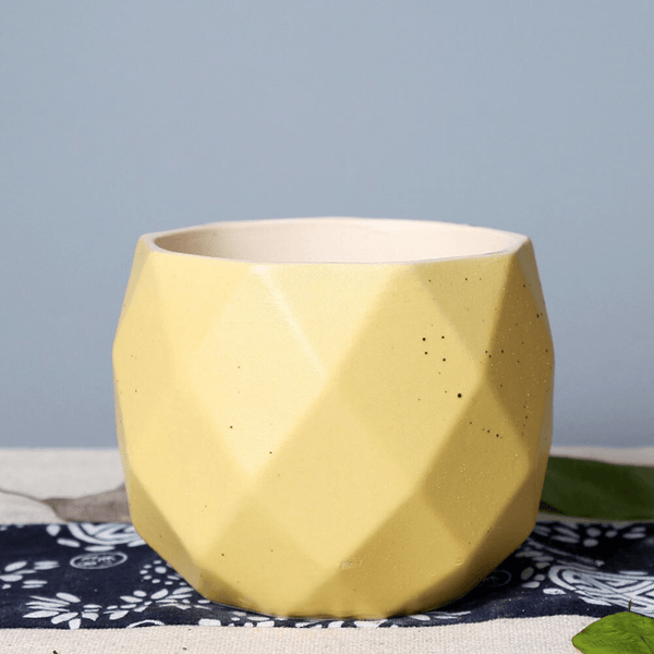 Cute Small Geometrical Vase/Planter by Accent Collection