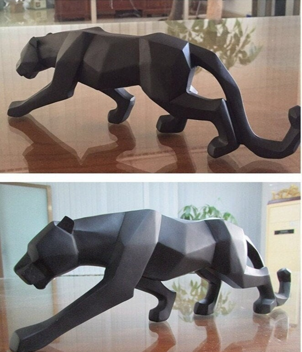 Decorative Panther Statue for Home Decor Desk Decor Animal Figurine Large (18.9" Long) / Black by Accent Collection Home Decor