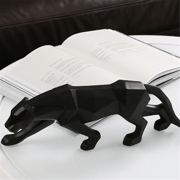 Decorative Panther Statue for Home Decor Desk Decor Animal Figurine Small (10.2" Long) / Black by Accent Collection Home Decor
