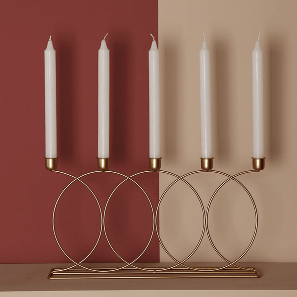 Metal Multi-Candlestick Holder for Home Decor by Accent Collection Home Decor
